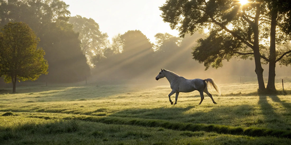 Healthy horse with strong hooves.
