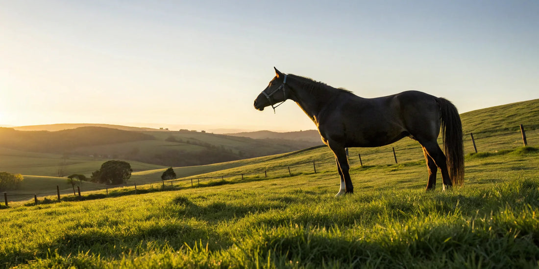 A horse's hoof being treated with a top-rated care product for dry hooves.