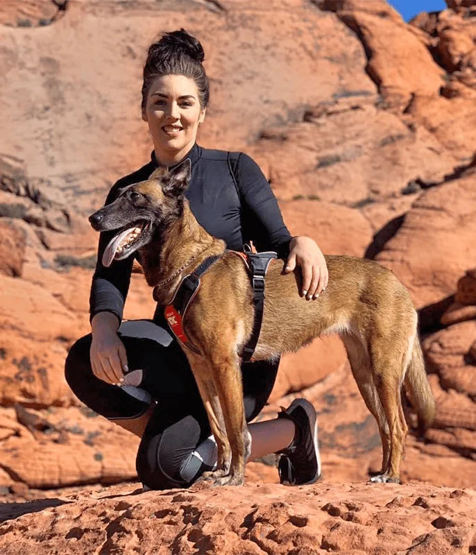 Madison Sperry with her K-9 Quelle