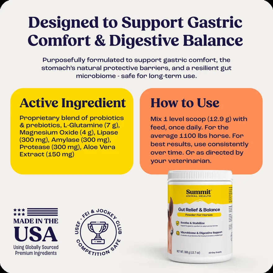Gut Relief & Balance ingredients and how to use