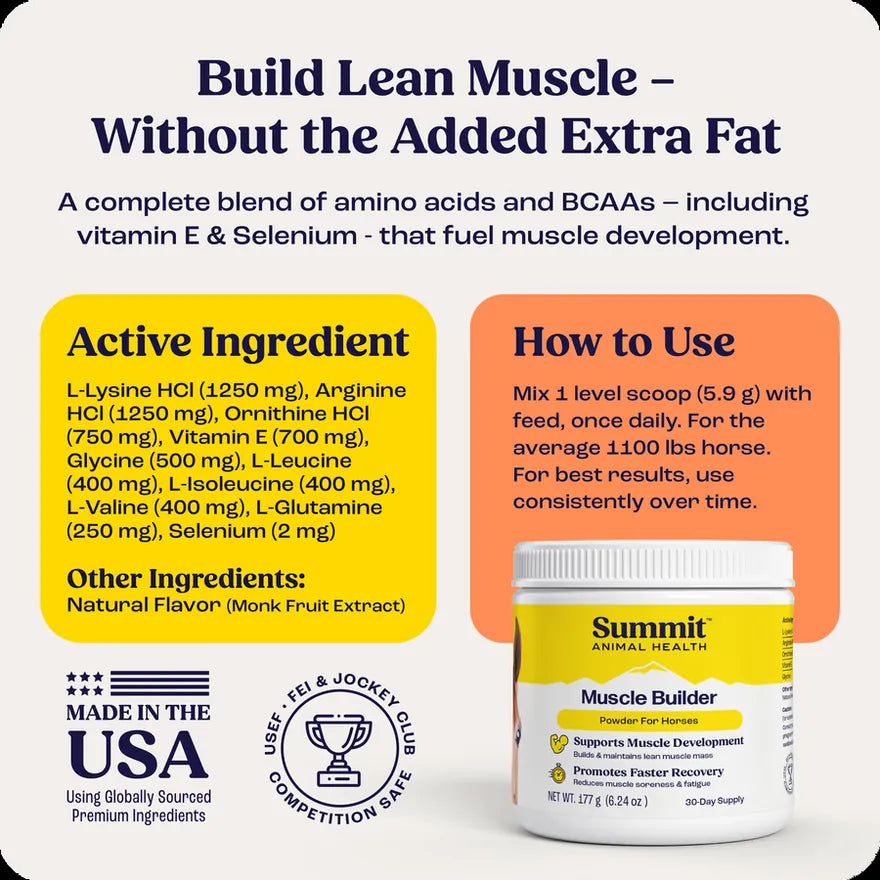 Muscle Builder ingredients and how to use